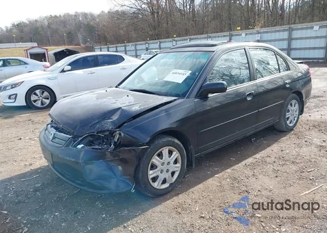 2003 Honda Civic Ex z USA, uszkodzony, nr VIN 2HGES26793H609072